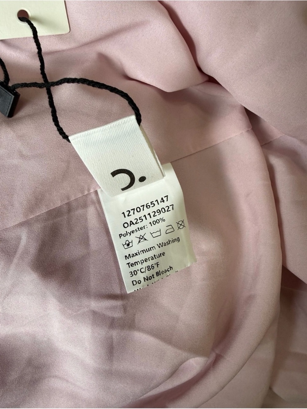 Commense Dusty Rose Pink Smocked Waist Midi Dress Large NWT - Picture 10 of 11